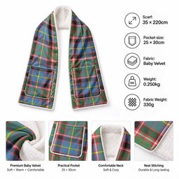 Norvel Tartan Hand-Warmer Pocket Scarf