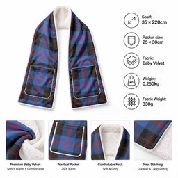 Maule Tartan Hand-Warmer Pocket Scarf