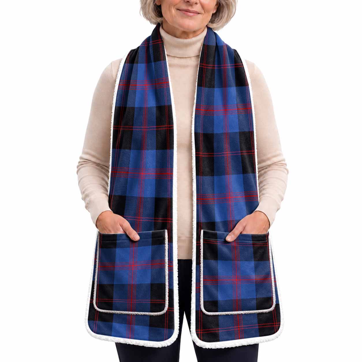 Maule Tartan Hand-Warmer Pocket Scarf