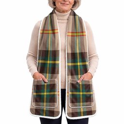 Saskatchewan Tartan Hand-Warmer Pocket Scarf