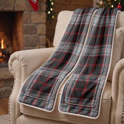 Merrilees Tartan Hand-Warmer Pocket Scarf