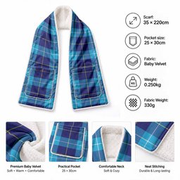 McKerrell Tartan Hand-Warmer Pocket Scarf