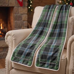 Wiseman Tartan Hand-Warmer Pocket Scarf