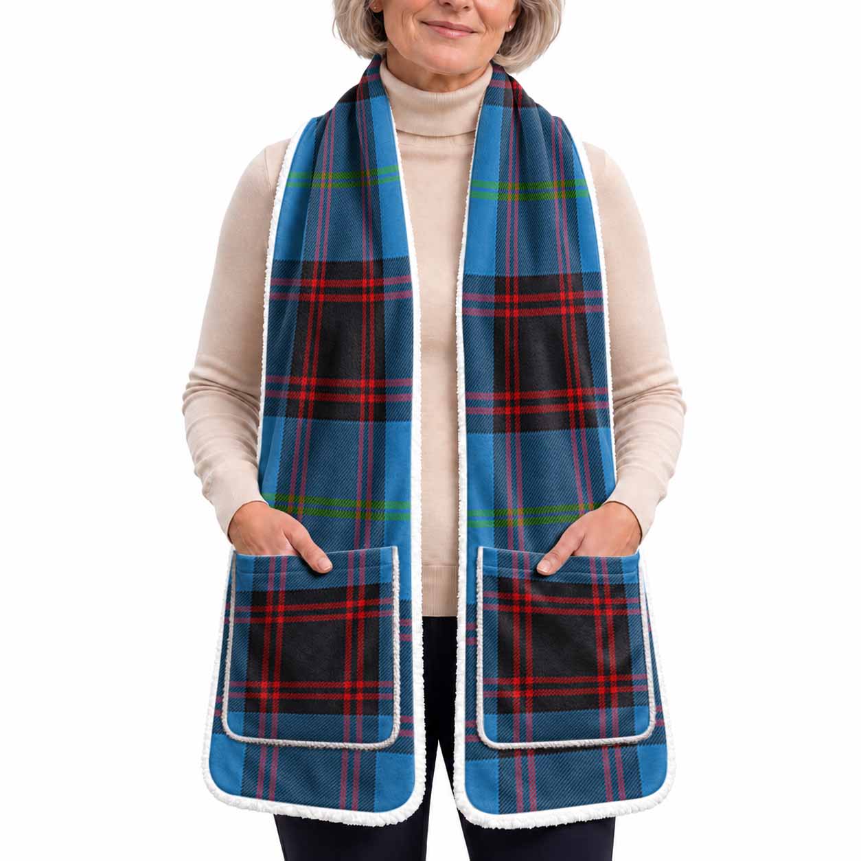 Wedderburn Tartan Hand-Warmer Pocket Scarf