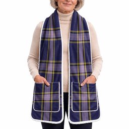 Nunavut Territory Tartan Hand-Warmer Pocket Scarf
