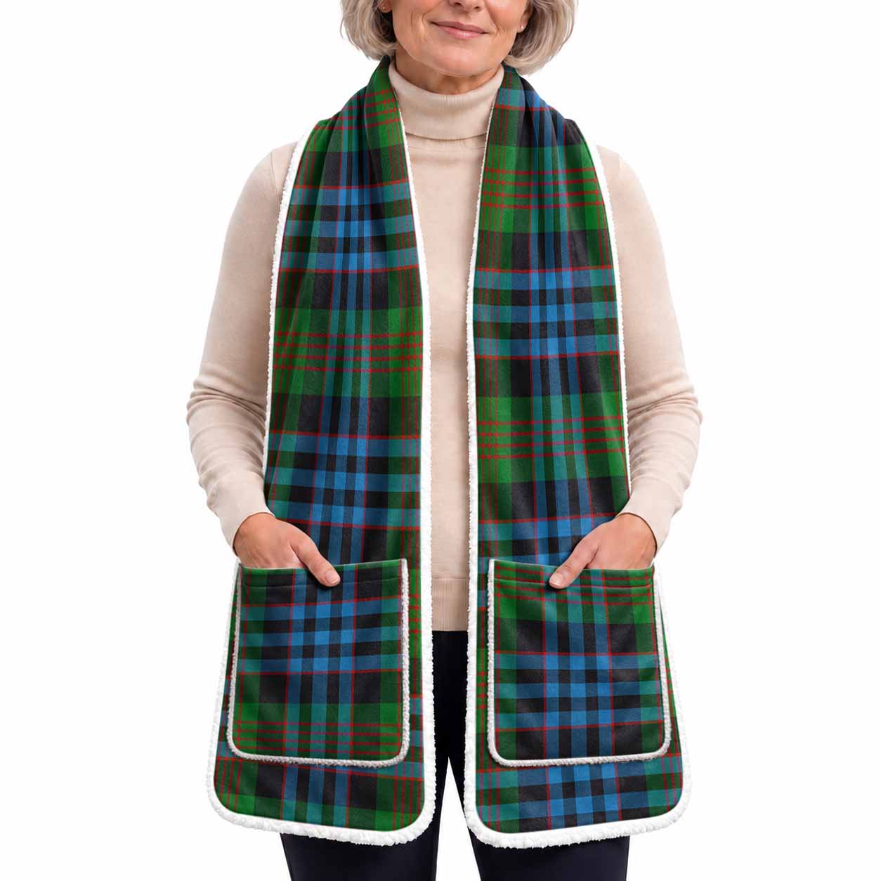 Newlands Tartan Hand-Warmer Pocket Scarf