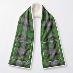 Moss Tartan Hand-Warmer Pocket Scarf
