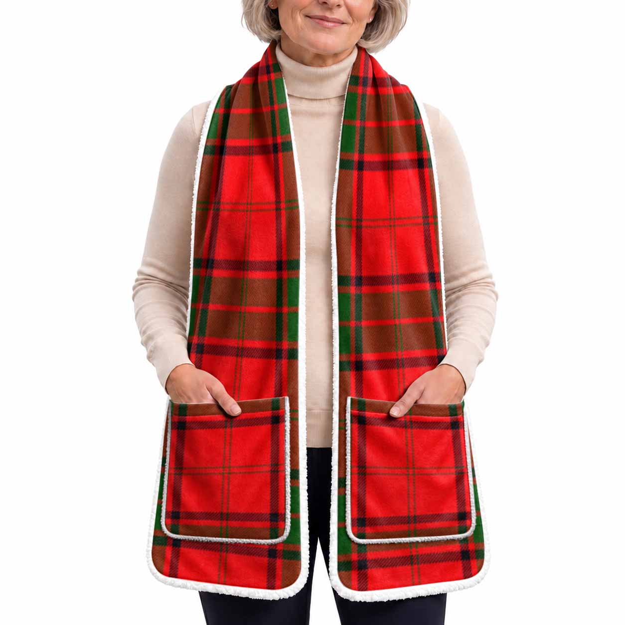 Maxtone Tartan Hand-Warmer Pocket Scarf