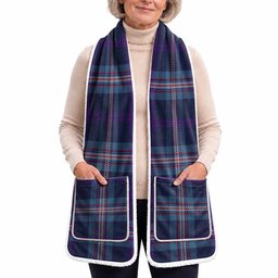 Nevoy Tartan Hand-Warmer Pocket Scarf