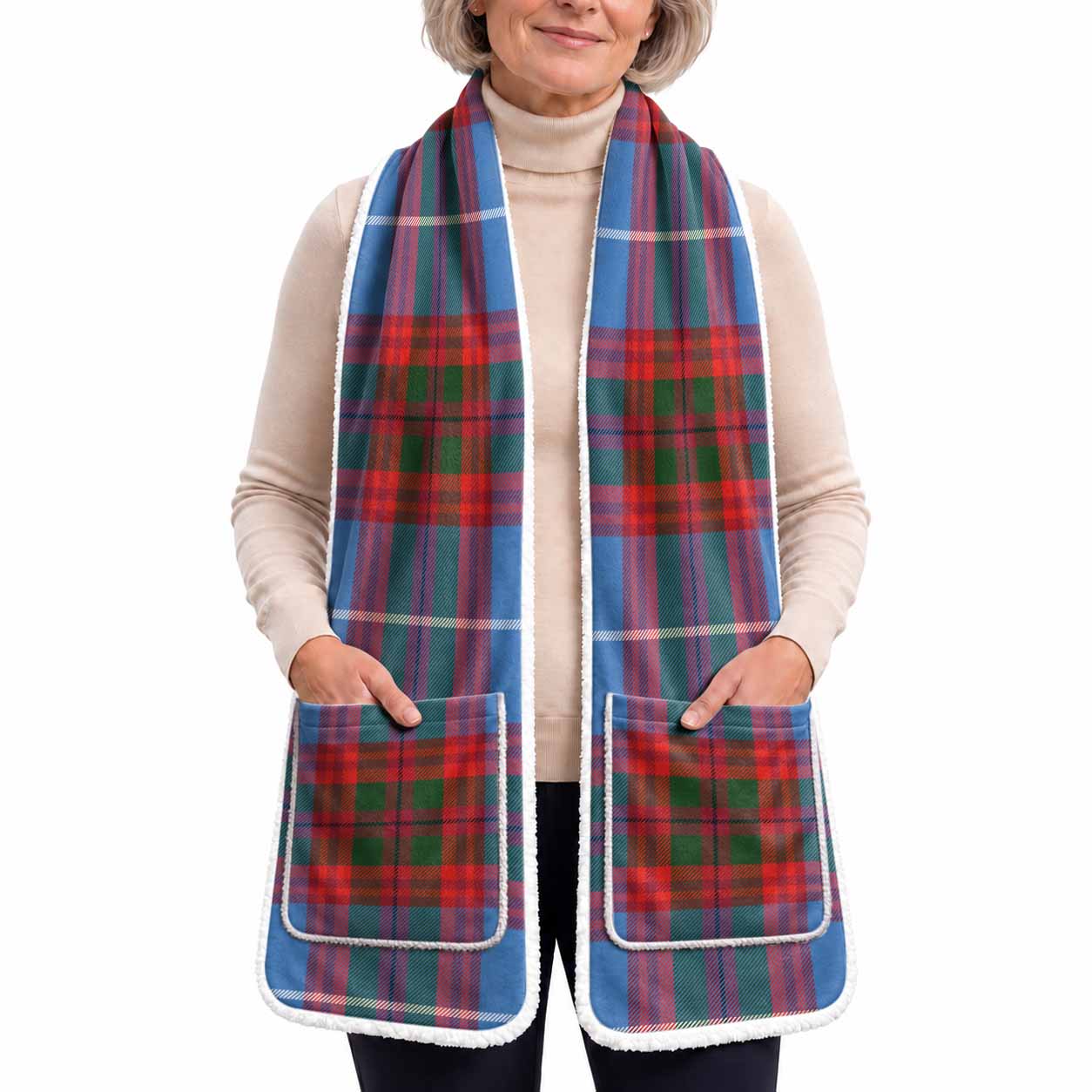 Skirving Tartan Hand-Warmer Pocket Scarf