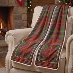 Wren Tartan Hand-Warmer Pocket Scarf