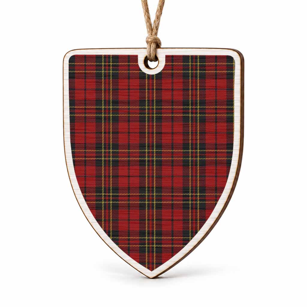 Brodie Tartan Shield Wood Ornament , Pick Your Clan & Regional Plaid