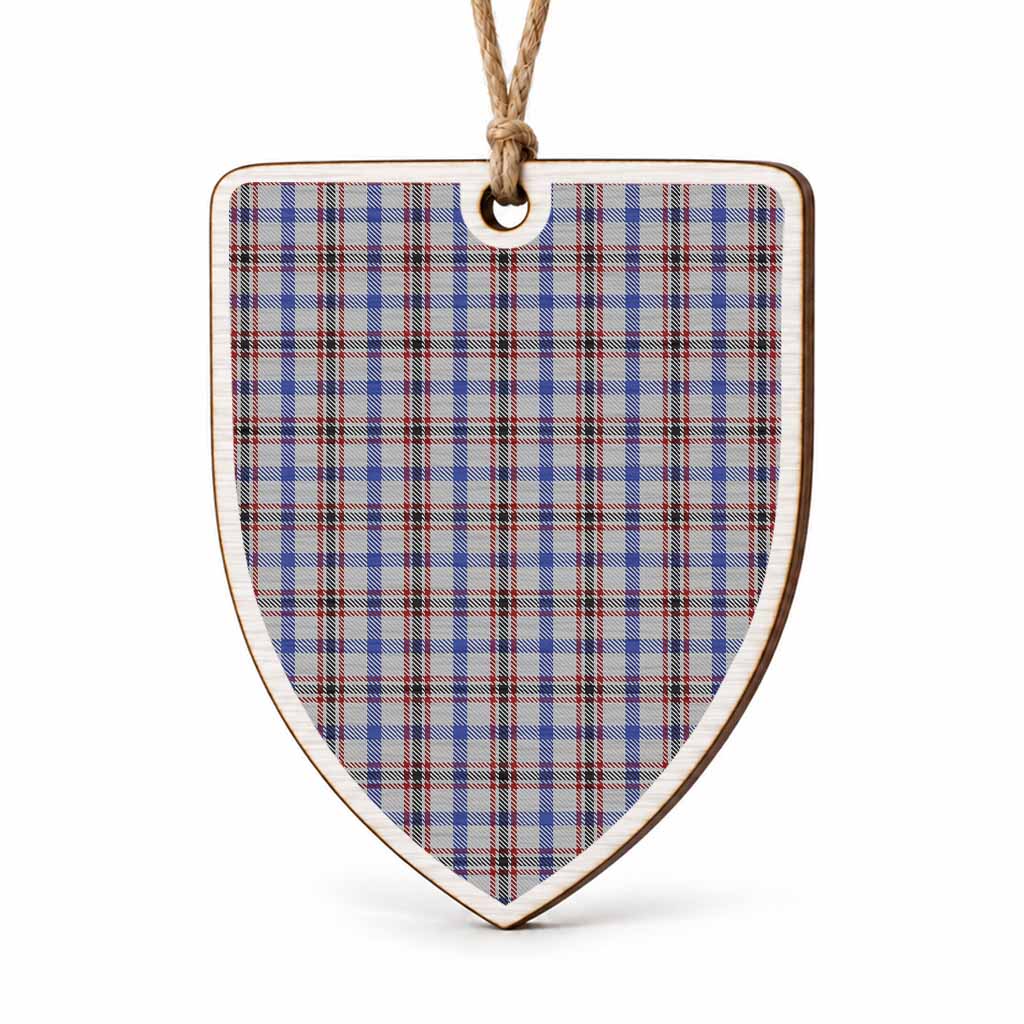 Boswell Tartan Shield Wood Ornament , Pick Your Clan & Regional Plaid