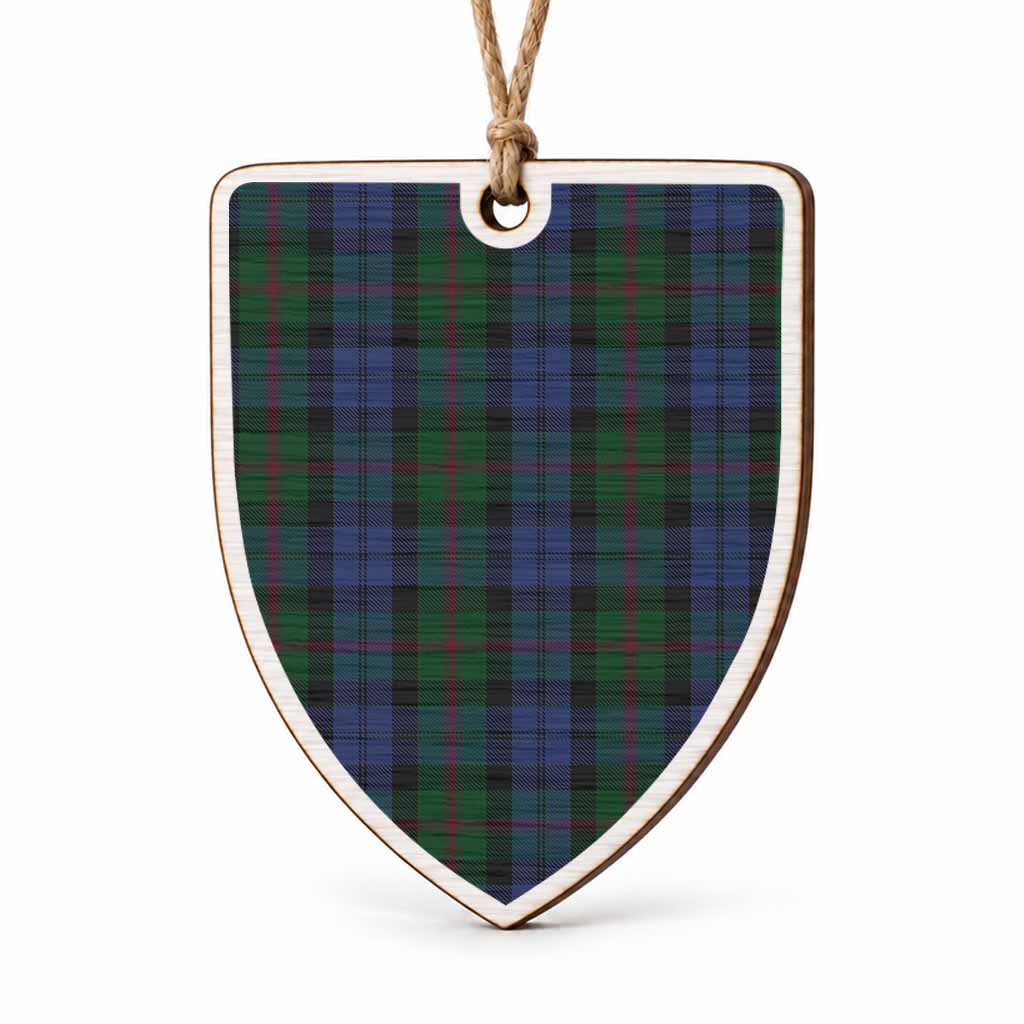 Baird Tartan Shield Wood Ornament , Pick Your Clan & Regional Plaid