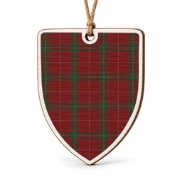 Carruthers Tartan Shield Wood Ornament , Pick Your Clan & Regional Plaid