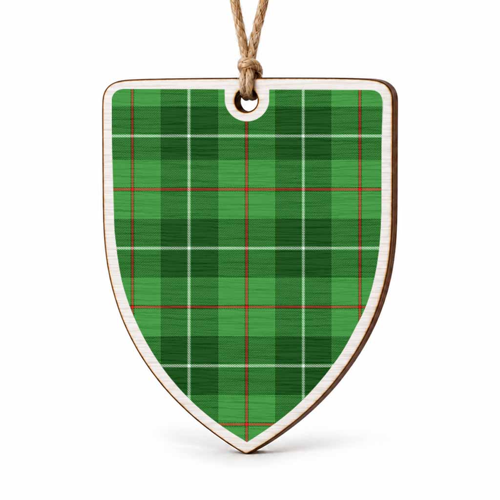 Boyle Tartan Shield Wood Ornament , Pick Your Clan & Regional Plaid