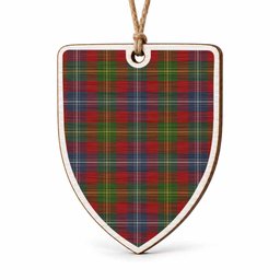 Forrester (Foster) Tartan Shield Wood Ornament , Pick Your Clan & Regional Plaid