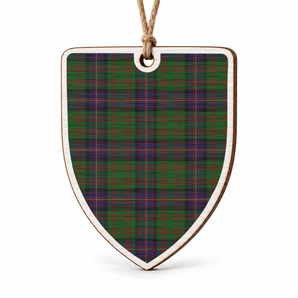 Cochrane Tartan Shield Wood Ornament , Pick Your Clan & Regional Plaid