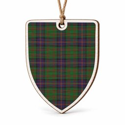 Cochrane Tartan Shield Wood Ornament , Pick Your Clan & Regional Plaid