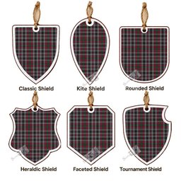 Borthwick Tartan Shield Wood Ornament , Pick Your Clan & Regional Plaid