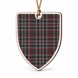 Borthwick Tartan Shield Wood Ornament , Pick Your Clan & Regional Plaid
