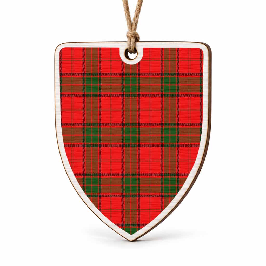 Adair Tartan Shield Wood Ornament , Pick Your Clan & Regional Plaid