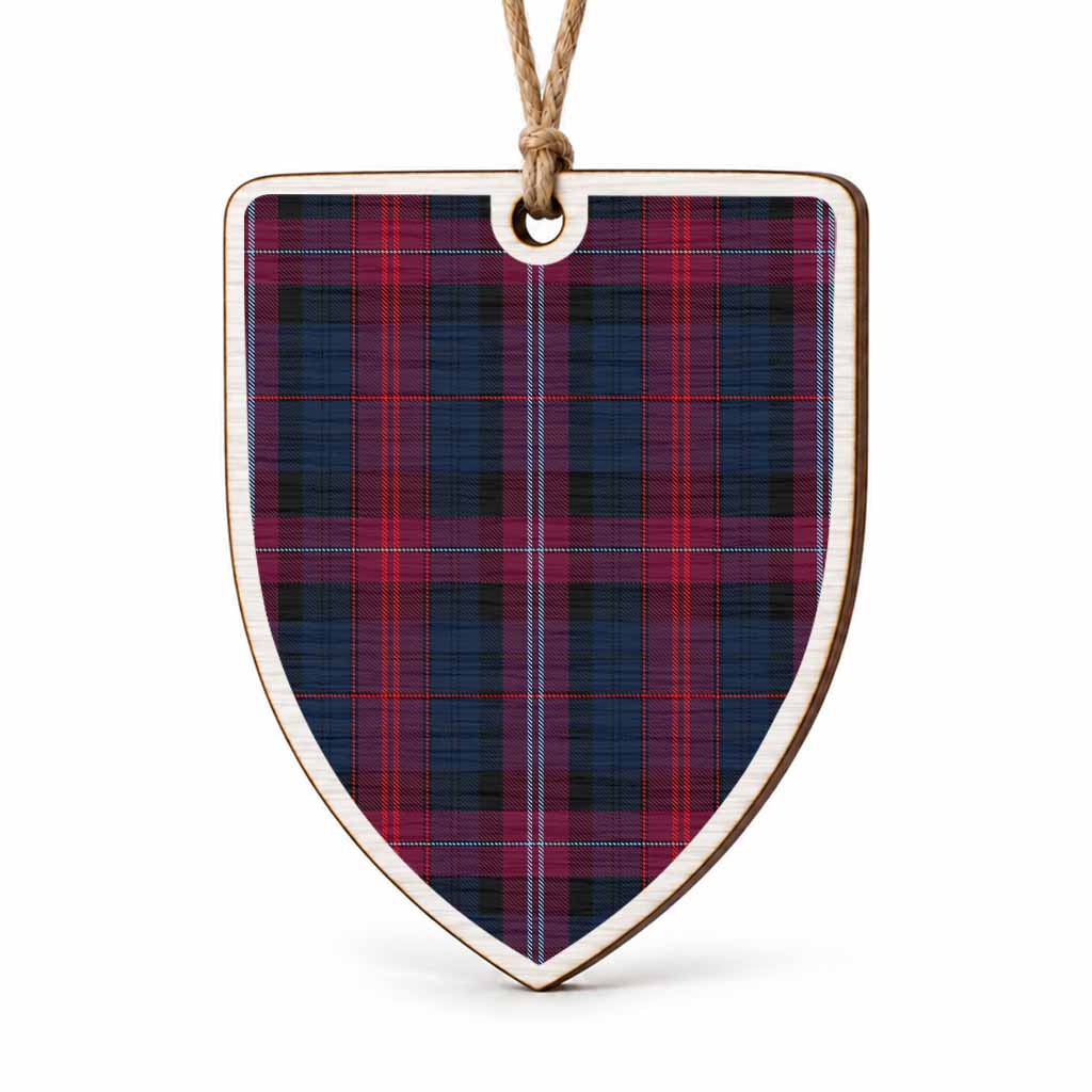 Bevan (Evans) of Wales Tartan Shield Wood Ornament , Pick Your Clan & Regional Plaid