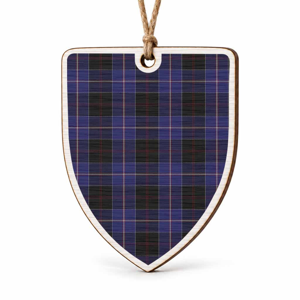 Dunlop Tartan Shield Wood Ornament , Pick Your Clan & Regional Plaid