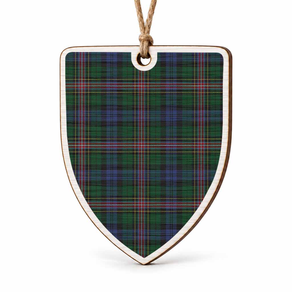 Allison Tartan Shield Wood Ornament , Pick Your Clan & Regional Plaid