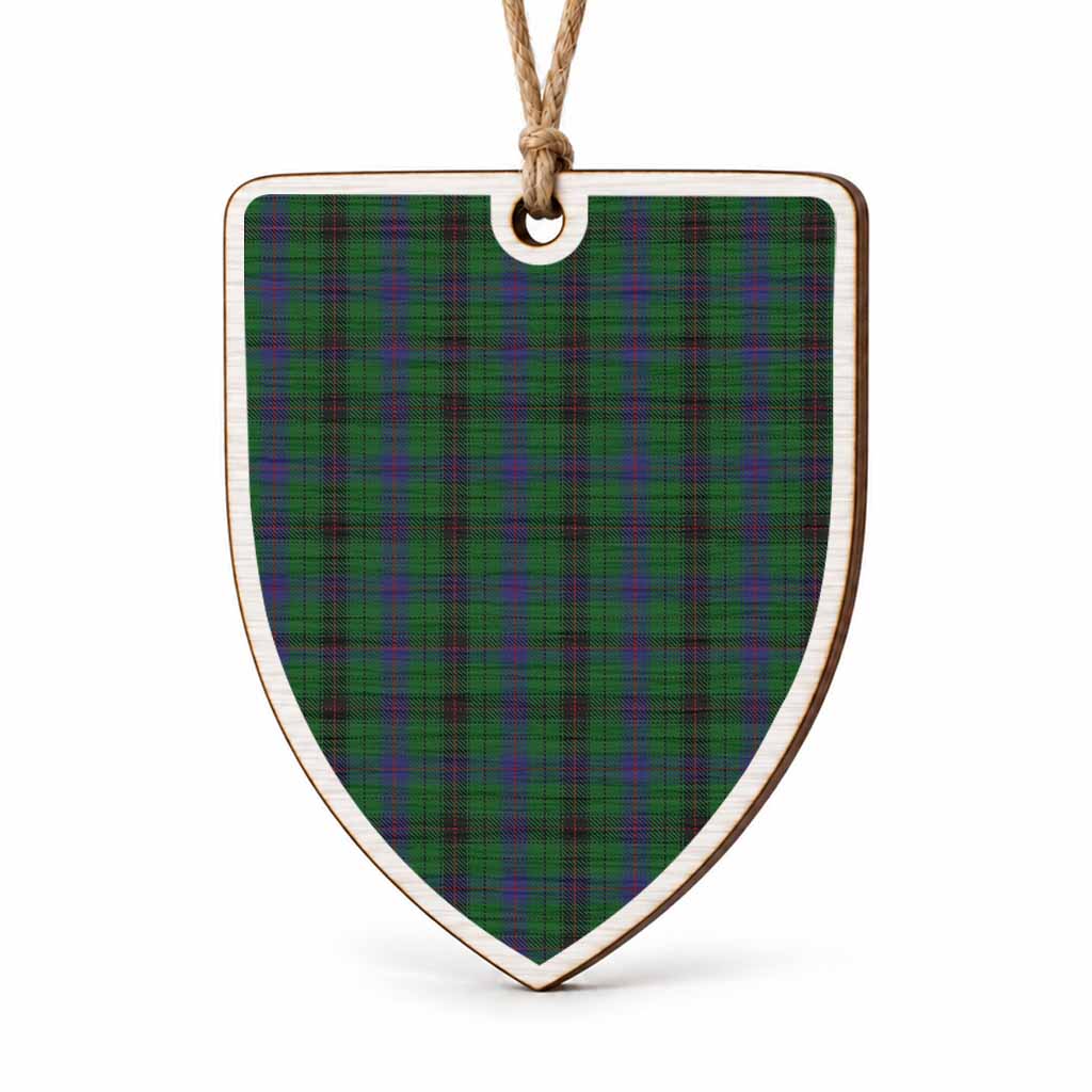 Davidson Tartan Shield Wood Ornament , Pick Your Clan & Regional Plaid