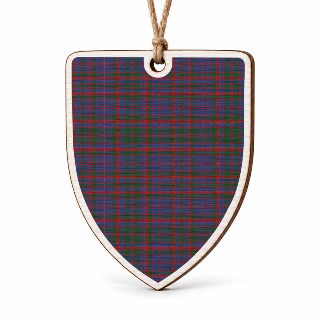 Cumming Tartan Shield Wood Ornament , Pick Your Clan & Regional Plaid