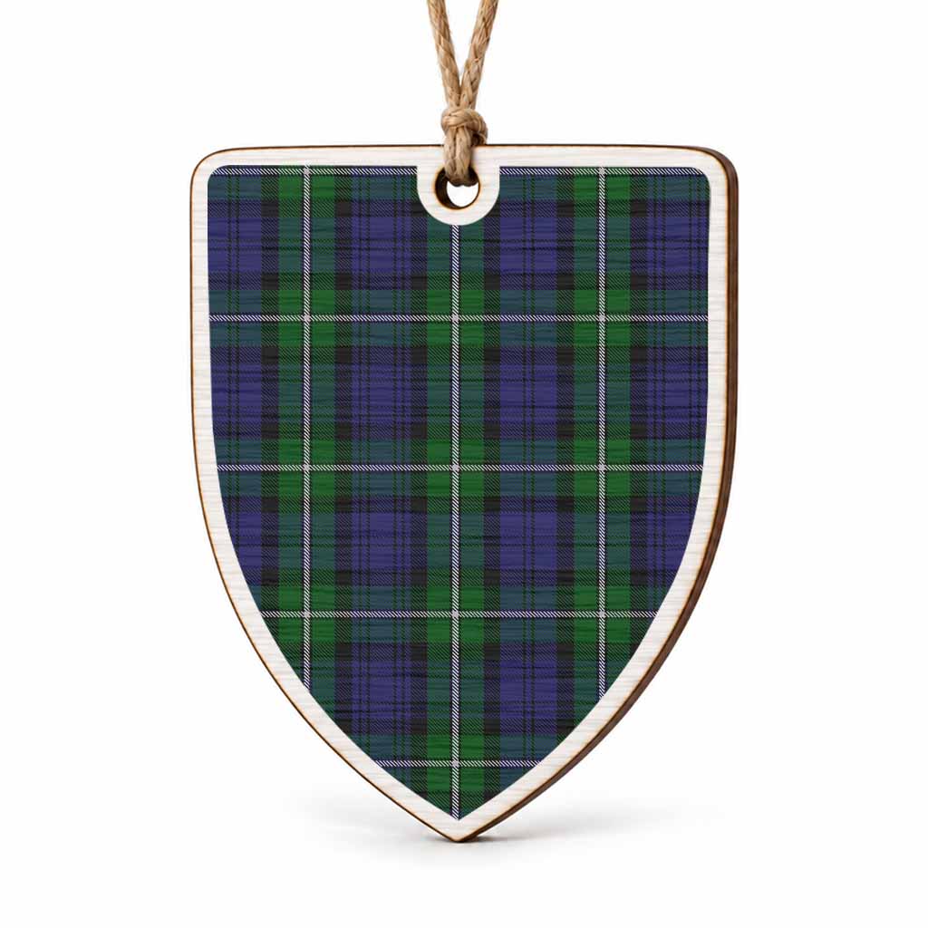 Forbes Tartan Shield Wood Ornament , Pick Your Clan & Regional Plaid