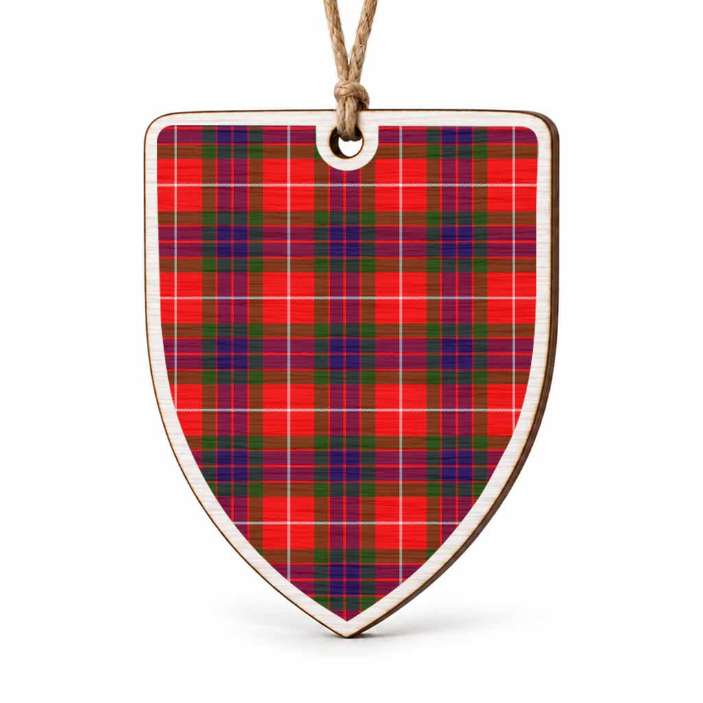 Abernethy Tartan Shield Wood Ornament , Pick Your Clan & Regional Plaid