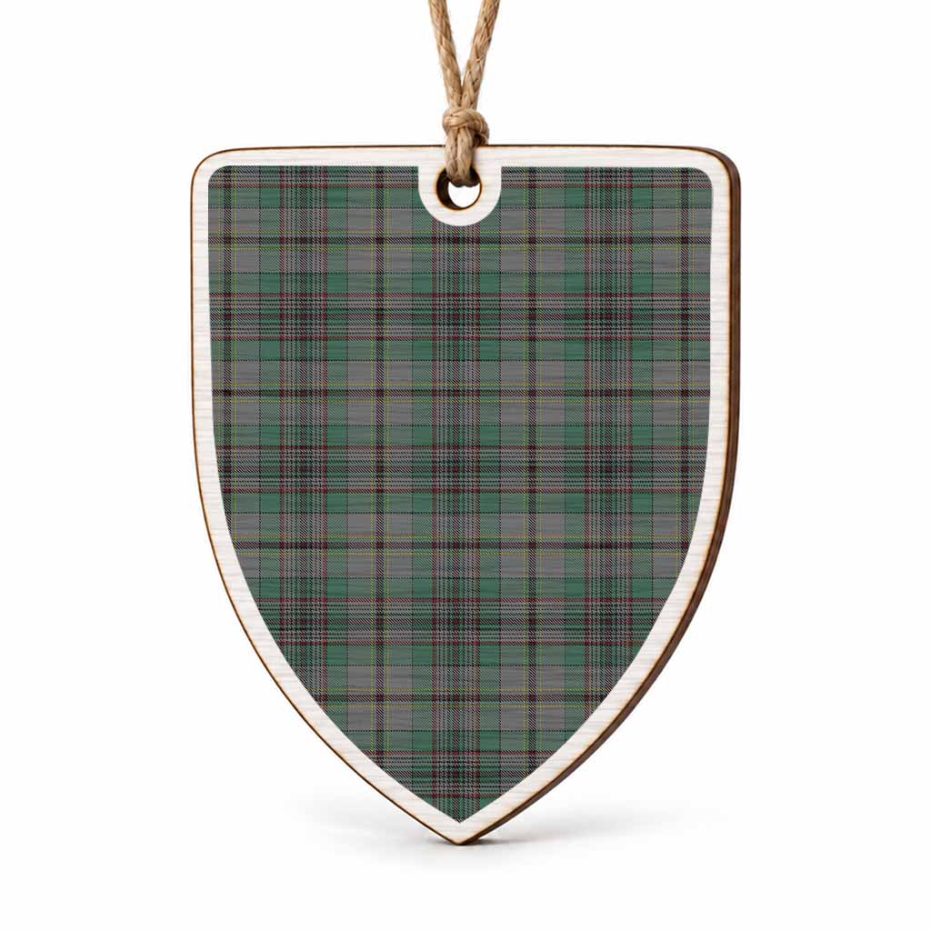 Craig Tartan Shield Wood Ornament , Pick Your Clan & Regional Plaid