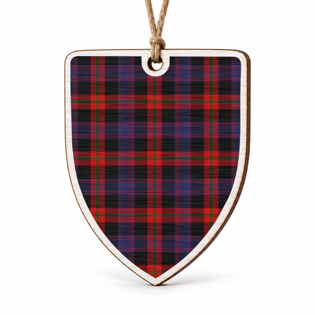 Brown (Broun) Tartan Shield Wood Ornament , Pick Your Clan & Regional Plaid