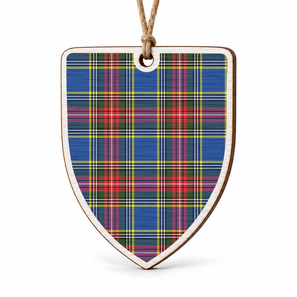 Bethune Tartan Shield Wood Ornament , Pick Your Clan & Regional Plaid