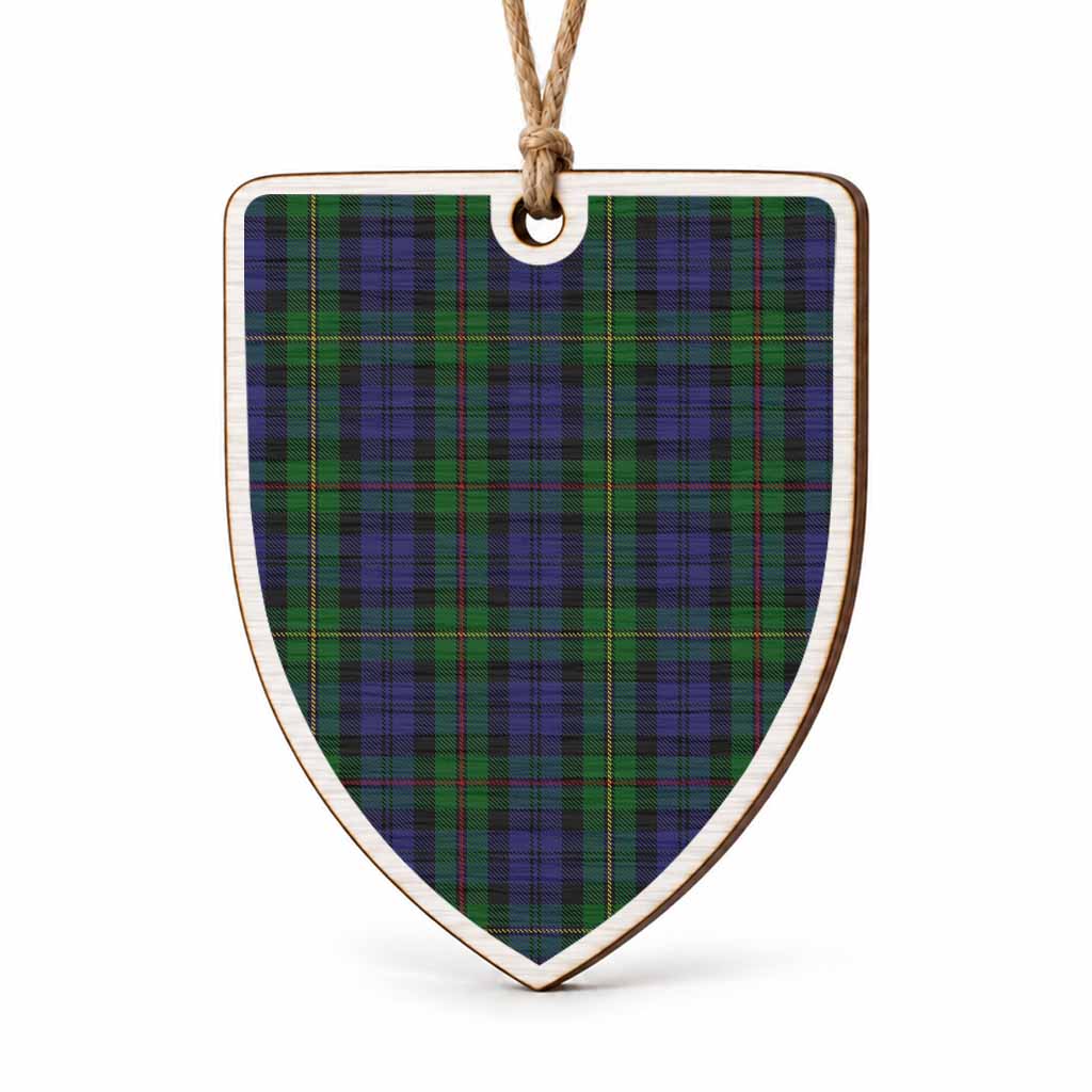 MacEwan (MacEwen) Tartan Shield Wood Ornament , Pick Your Clan & Regional Plaid