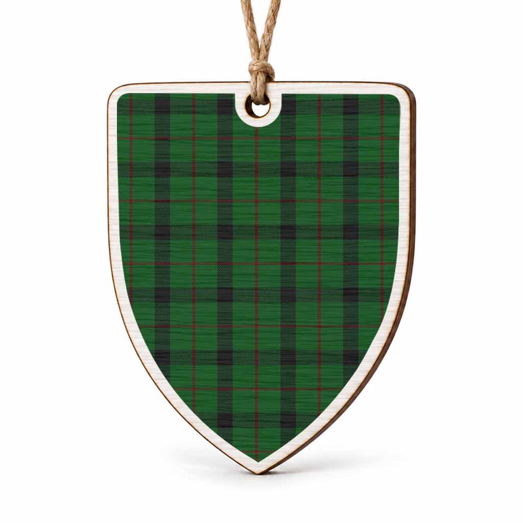 Kincaid Tartan Shield Wood Ornament , Pick Your Clan & Regional Plaid