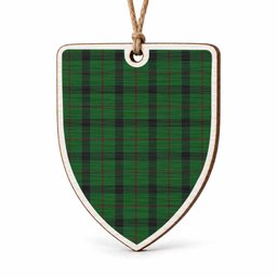 Kincaid Tartan Shield Wood Ornament , Pick Your Clan & Regional Plaid