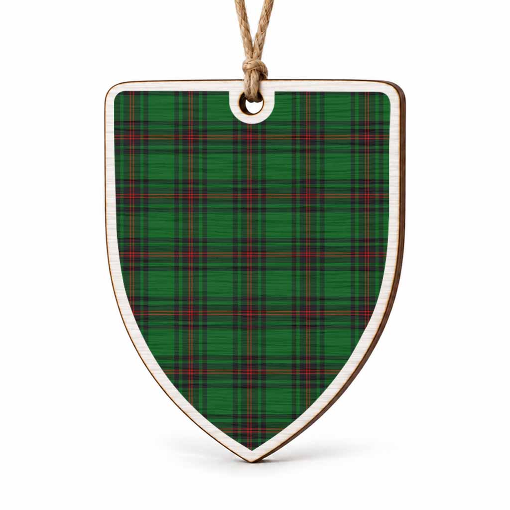 Logie Tartan Shield Wood Ornament , Pick Your Clan & Regional Plaid