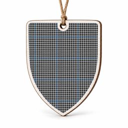 Gladstone (Gladstanes) Tartan Shield Wood Ornament , Pick Your Clan & Regional Plaid