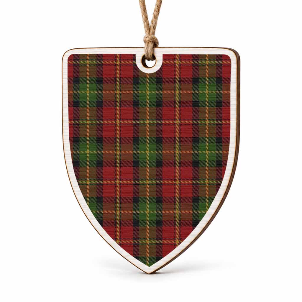 Blackstock Tartan Shield Wood Ornament , Pick Your Clan & Regional Plaid