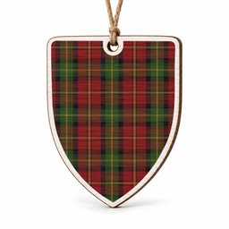 Blackstock Tartan Shield Wood Ornament , Pick Your Clan & Regional Plaid