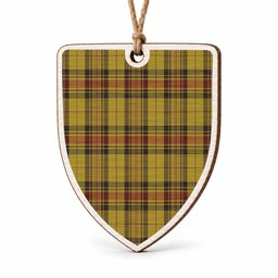 Morgan of Wales Tartan Shield Wood Ornament , Pick Your Clan & Regional Plaid