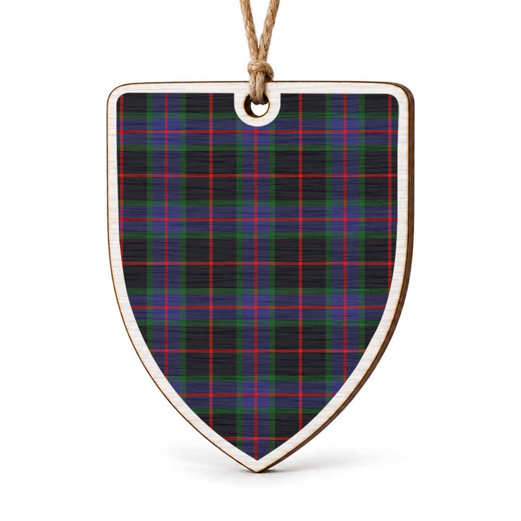 Nairn Tartan Shield Wood Ornament , Pick Your Clan & Regional Plaid