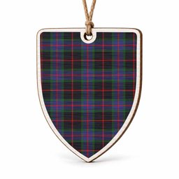 Nairn Tartan Shield Wood Ornament , Pick Your Clan & Regional Plaid