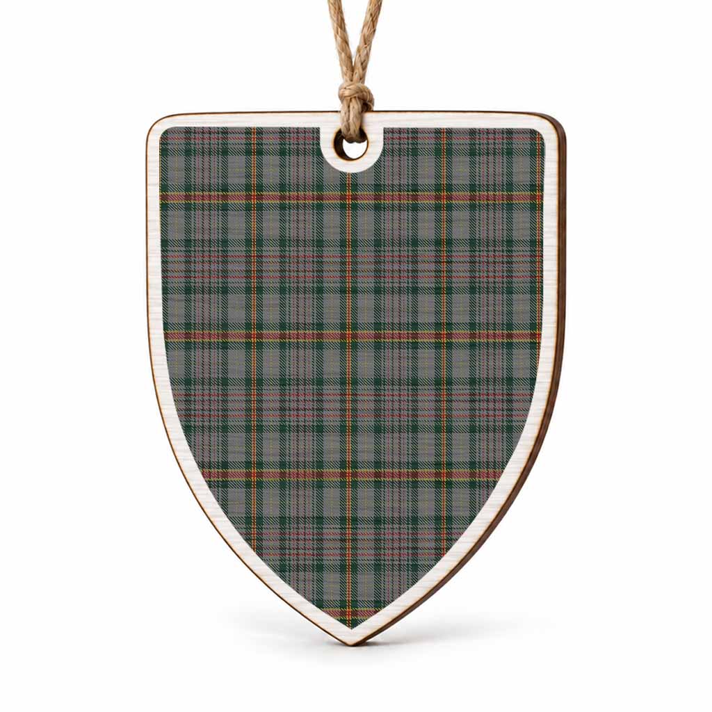 Howell of Wales Tartan Shield Wood Ornament , Pick Your Clan & Regional Plaid