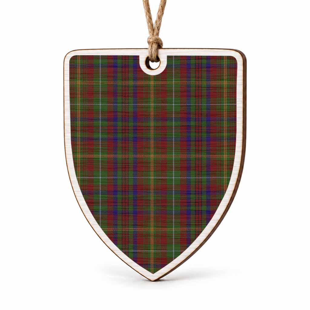 MacMaster (McMaster) Tartan Shield Wood Ornament , Pick Your Clan & Regional Plaid