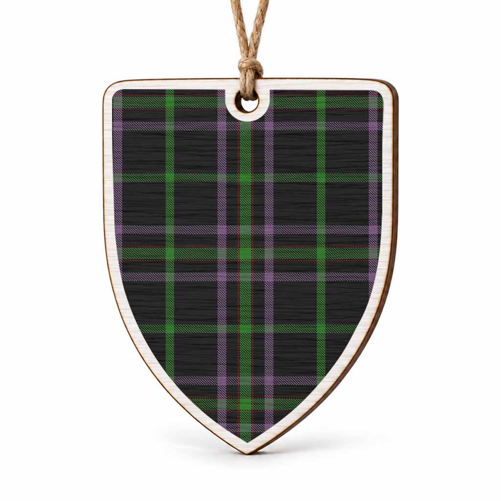 O'Boyle Tartan Shield Wood Ornament , Pick Your Clan & Regional Plaid