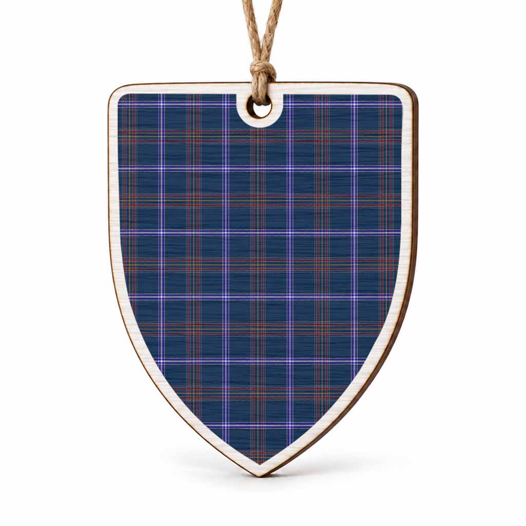 Jewish Tartan Shield Wood Ornament , Pick Your Clan & Regional Plaid